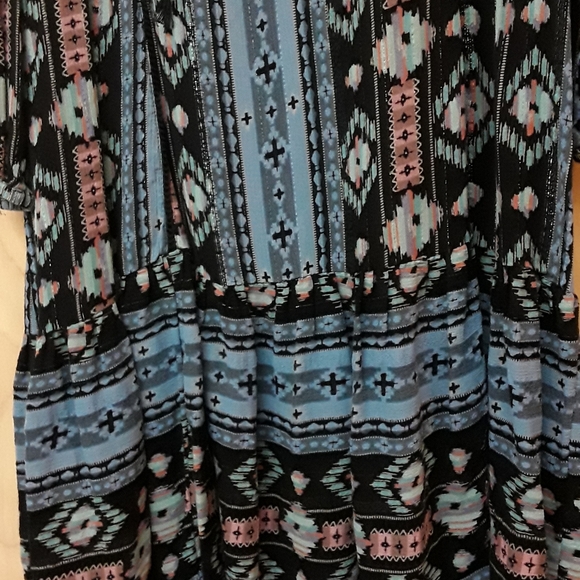 Anthro Holding Horses blue western boho dress M - Picture 15 of 15